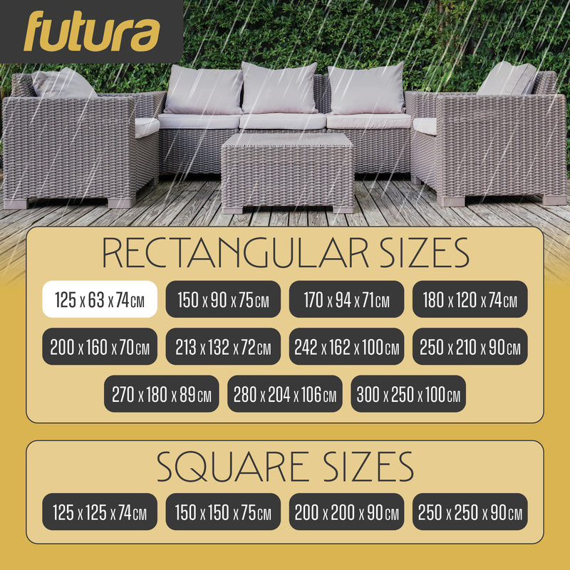 Futura Futura Lawn Furniture Outdoor Covers | Rectangular Garden Covers 125cm