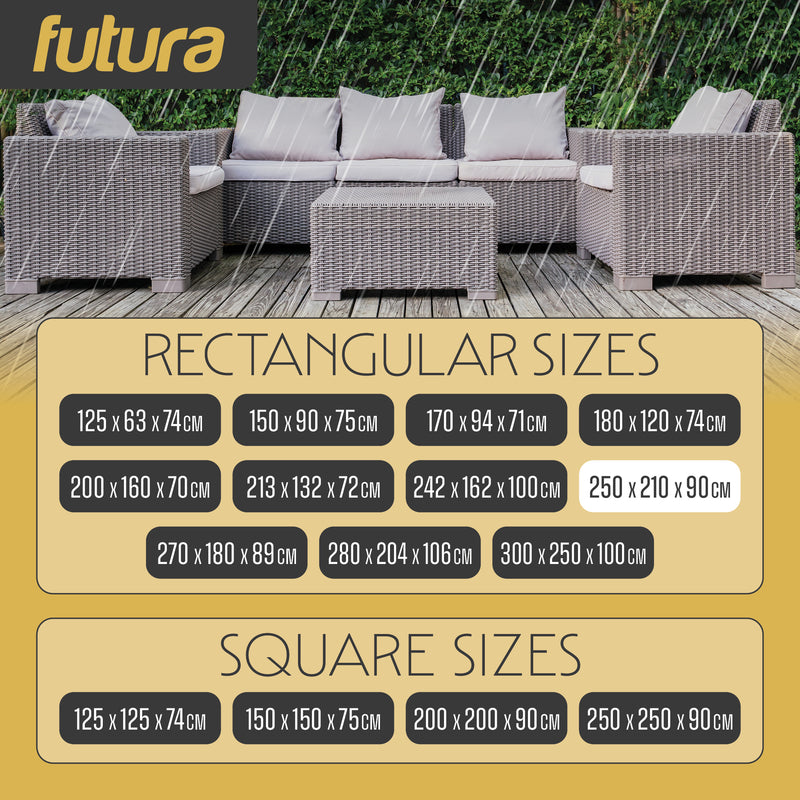 Futura Futura Lawn Furniture Outdoor Covers | Rectangular Garden Covers 250cm