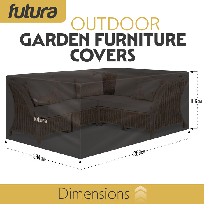 Futura Futura Lawn Furniture Outdoor Covers | Rectangular Garden Covers 280cm