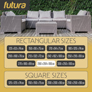 Futura Futura Lawn Furniture Outdoor Covers | Rectangular Garden Covers 280cm
