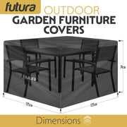 Futura Futura Lawn Furniture Outdoor Covers | Square Garden Covers 125cm