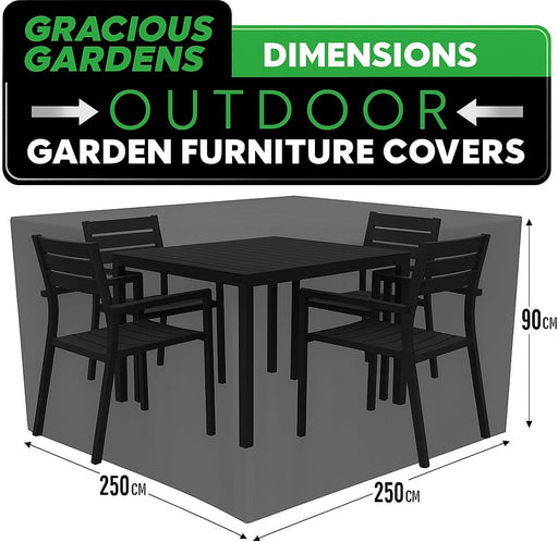 Futura Futura Lawn Furniture Outdoor Covers | Square Garden Covers 250cm