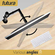Futura Futura Monitor Stand | Adjustable Computer Desk Screen Single Monitor Arm