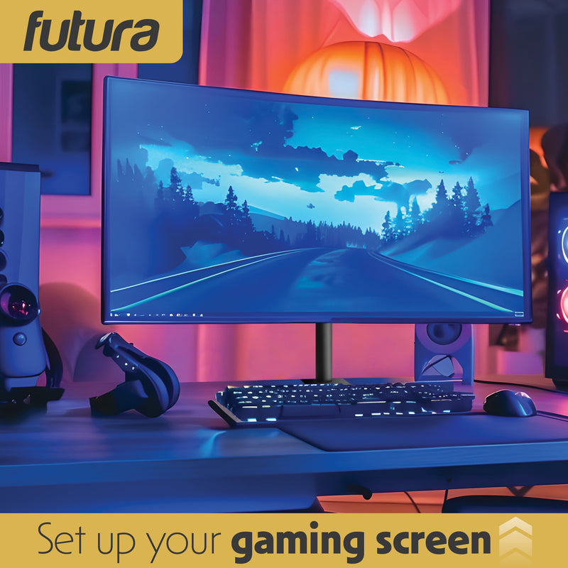 Futura Futura Monitor Stand | Adjustable Computer Desk Screen Single Monitor Arm