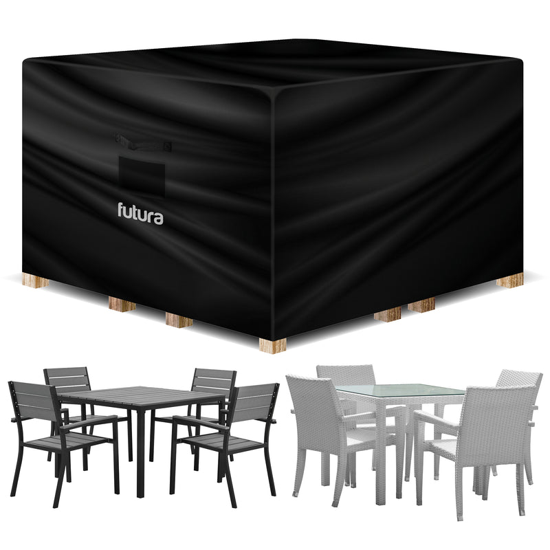Futura Futura Square Garden Furniture Cover Waterproof 200x200x90cm 420D