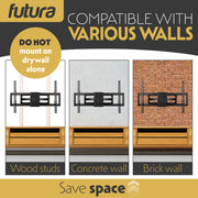 Futura Futura TV Bracket 32-80 Inch | Full Motion Television Wall Mount