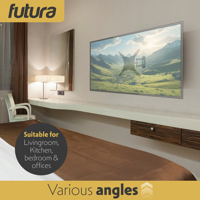 Futura Futura TV Wall Bracket | Full Motion 26–60 Inch Television Mount
