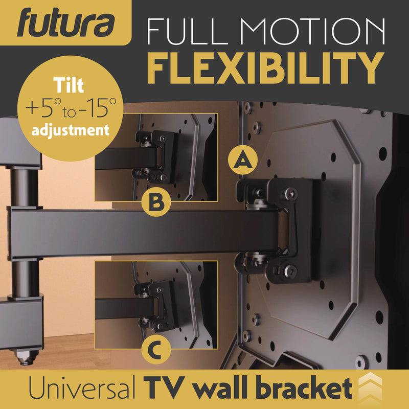 Futura Futura TV Wall Bracket | Full Motion 26–60 Inch Television Mount
