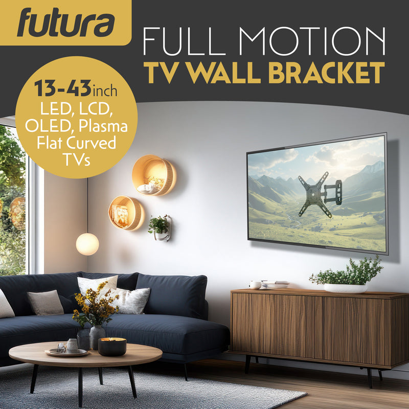 Futura Futura TV Wall Mount up to 43 Inch Adjustable Bracket