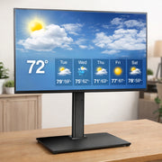 Futura Futura Universal TV Stand | 24–60 Inch Black Television Table Stand
