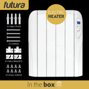 Futura Futura Wall Mounted Electric Heater | 1000W Bathroom Safe Panel Heater