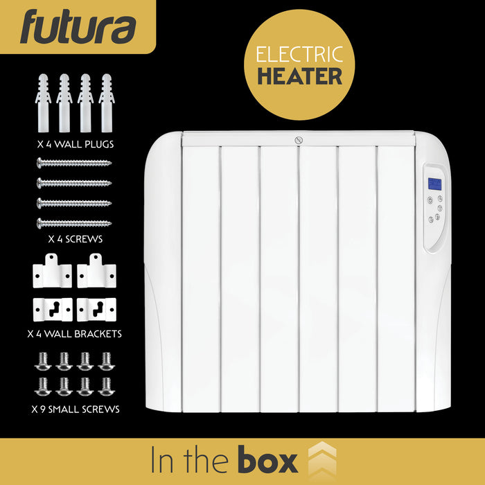 Futura Futura Wall Mounted Electric Heater | 1500W Bathroom Safe Panel Heater