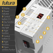 Futura Futura Wall Mounted Electric Heater 1500W | Floor Standing Bathroom Heater