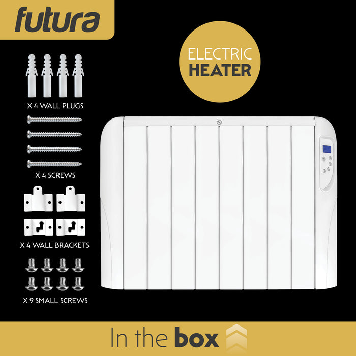 Futura Futura Wall Mounted Electric Heater | 2000W Bathroom Safe Panel Heater