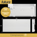 Futura Futura Wall Mounted Electric Heater 2000W | Floor Standing Bathroom Heater