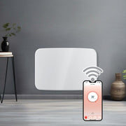 Futura Futura WIFI Electric Wall Panel Heater 1000W | Curved White Radiator