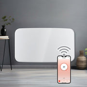 Futura Futura WIFI Electric Wall Panel Heater 1500W | Curved White Radiator