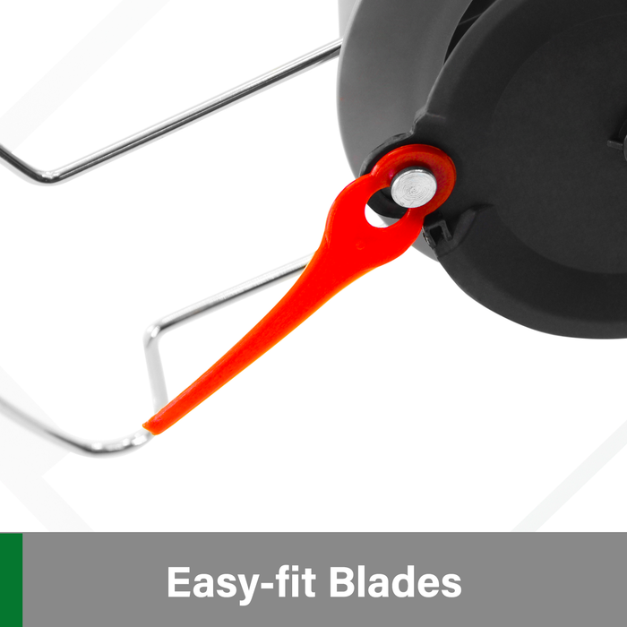 Gracious Gardens Gracious Gardens 18V Cordless Strimmer 2 Batteries 30 Spare Blades