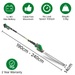Gracious Gardens Gracious Gardens 2.4m Long Reach Hedge Trimmer | 18V Cordless Extendable Pole Cutter