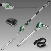 Gracious Gardens Gracious Gardens 2.4m Long Reach Hedge Trimmer | 18V Cordless Extendable Pole Cutter