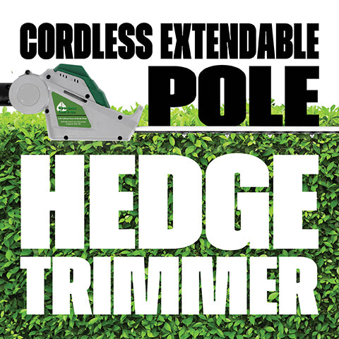 Gracious Gardens Gracious Gardens 2.4m Long Reach Hedge Trimmer | 18V Cordless Extendable Pole Cutter