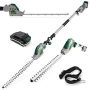 Gracious Gardens Gracious Gardens 2.4m Long Reach Hedge Trimmer | 18V Cordless Extendable Pole Cutter