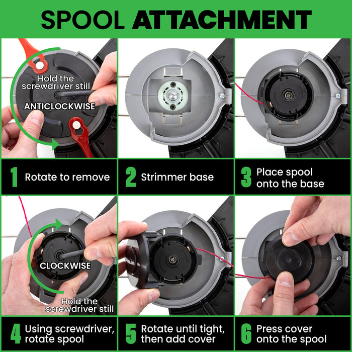 Gracious Gardens Gracious Gardens 2-in-1 Cordless Grass Strimmer | 20V With Blades