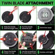 Gracious Gardens Gracious Gardens 2-in-1 Cordless Grass Strimmer | 20V With Blades