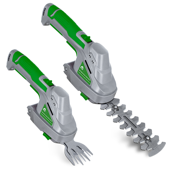 Futura Direct Gracious Gardens Cordless Hedge Trimmer 2 IN 1 Handheld 3.6V Lithium-Ion Rechargeable Hedge Cutter