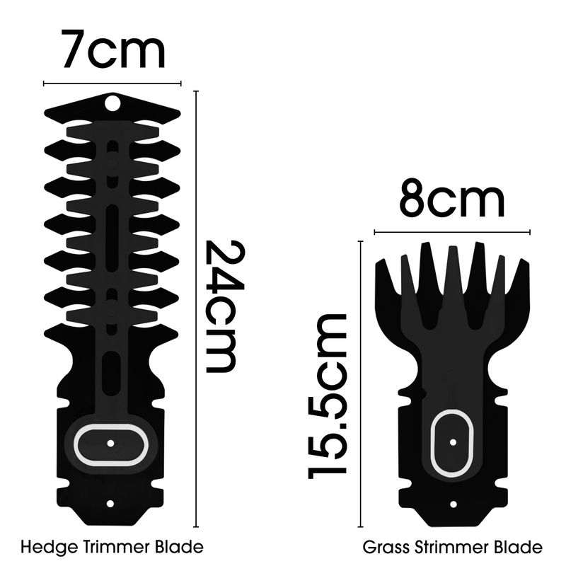 Gracious Gardens Gracious Gardens Cordless Hedge Trimmer | 3.6V 2-in-1 Battery Hedge Cutter