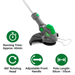 Futura Direct Gracious Gardens Cordless Strimmer 18V Li-Ion Grass Trimmer