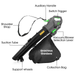 Gracious Gardens Gracious Gardens Leaf Blower Garden Vacuum and Shredder 35L Collection Bag 3000W