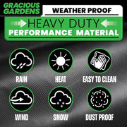 Gracious Gardens Gracious Gardens Outdoor Garden Furniture Covers | Rectangular 150cm