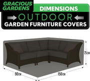 Gracious Gardens Gracious Gardens Outdoor Garden Furniture Covers | Rectangular 150cm