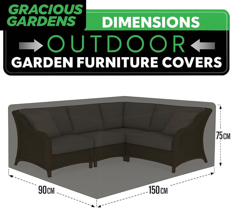Gracious Gardens Gracious Gardens Outdoor Garden Furniture Covers | Rectangular 150cm