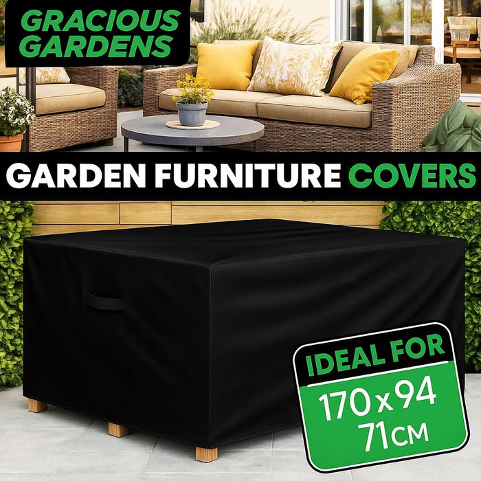 Gracious Gardens Gracious Gardens Outdoor Garden Furniture Covers | Rectangular 170cm