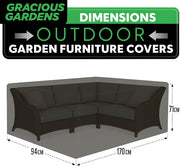 Gracious Gardens Gracious Gardens Outdoor Garden Furniture Covers | Rectangular 170cm