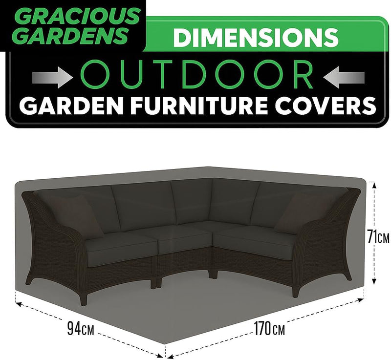 Gracious Gardens Gracious Gardens Outdoor Garden Furniture Covers | Rectangular 170cm