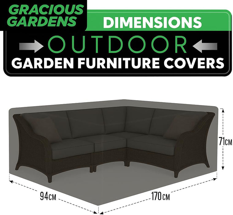 Gracious Gardens Gracious Gardens Outdoor Garden Furniture Covers | Rectangular 170cm