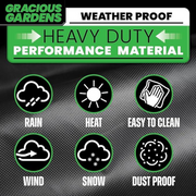 Gracious Gardens Gracious Gardens Outdoor Garden Furniture Covers | Rectangular 242cm