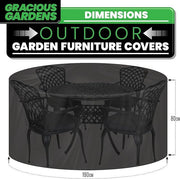 Gracious Gardens Gracious Gardens Outdoor Garden Furniture Covers | Round 190cm