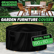 Gracious Gardens Gracious Gardens Outdoor Garden Furniture Covers | Round 190cm