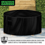 Gracious Gardens Gracious Gardens Outdoor Garden Furniture Covers | Round 230cm