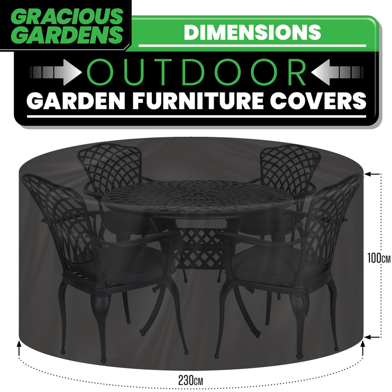 Gracious Gardens Gracious Gardens Outdoor Garden Furniture Covers | Round 230cm