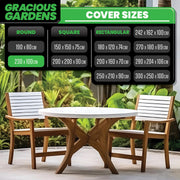 Gracious Gardens Gracious Gardens Outdoor Garden Furniture Covers | Round 230cm
