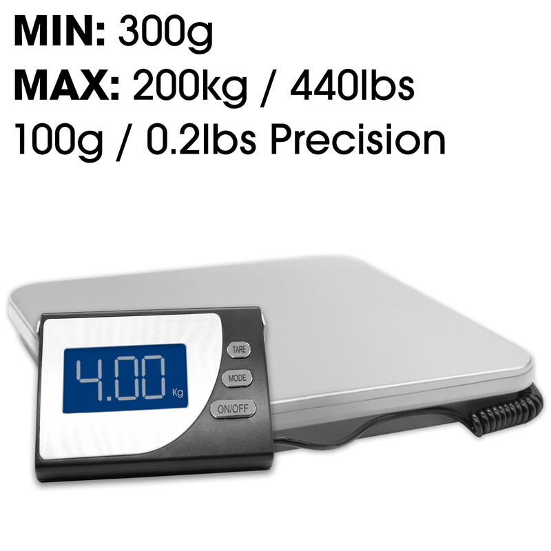 Futura Industrial Weighing Scales | 200kg Heavy Duty Digital Postal Mail Scale