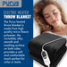 Purus Purus Black Electric Heated Blanket | Soft Fleece Throw with Timer