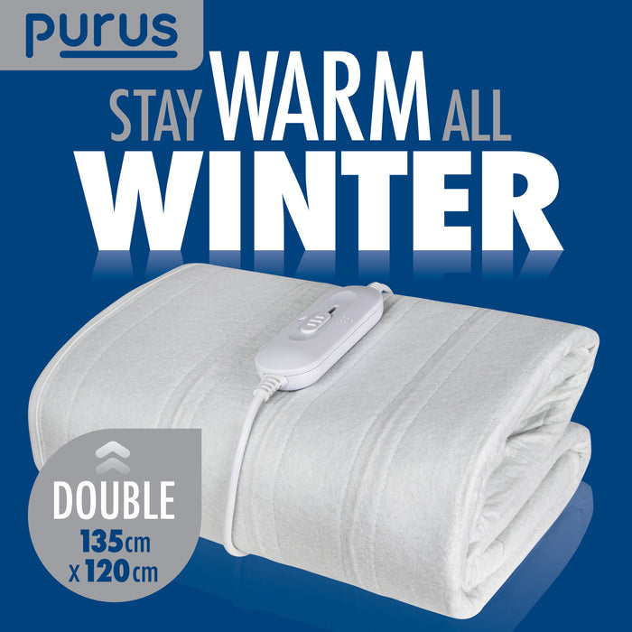 Purus Purus Double Electric Blanket | Double Bed Fitted Under Blanket