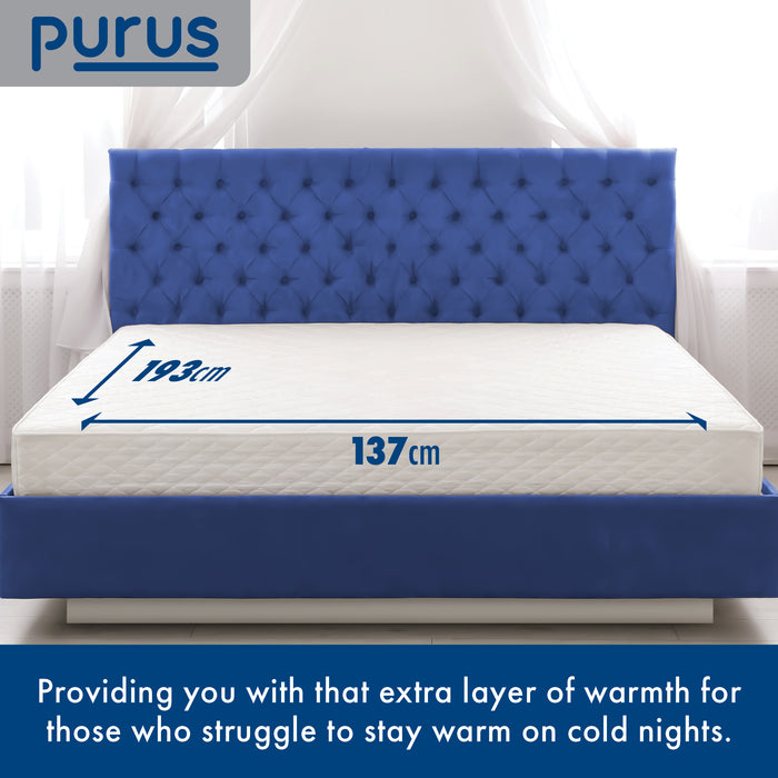 Purus Purus Double Electric Blanket | Fully Fitted Under Blanket Dual Control