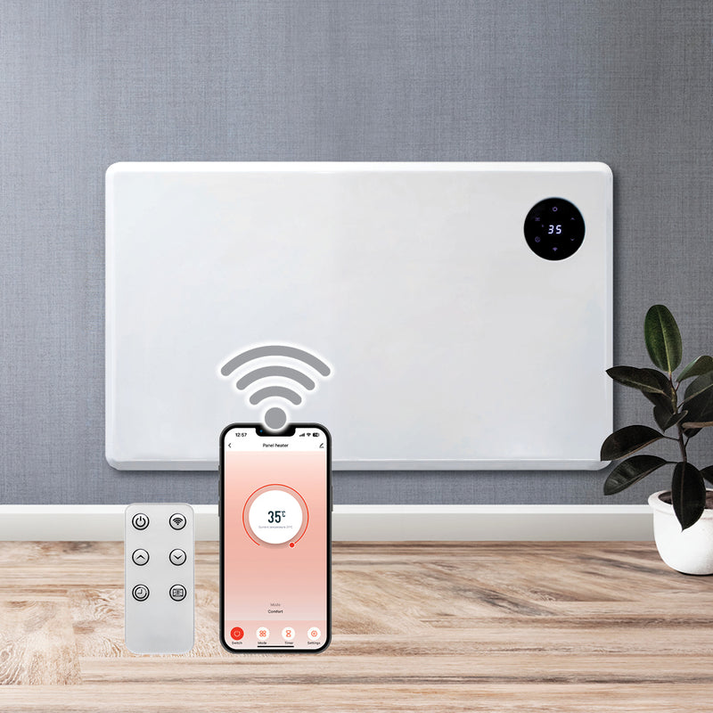 Purus Purus Eco 1200W WIFI Electric Radiator Panel Room Heater Wall Mounted